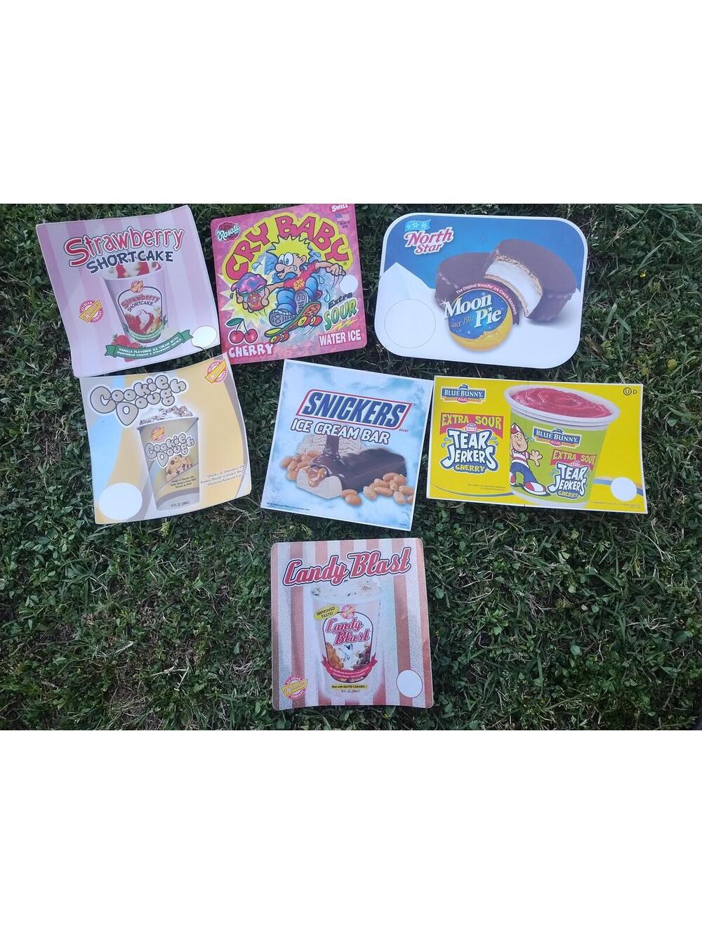 Vintage Ice cream Truck stickers 8x5